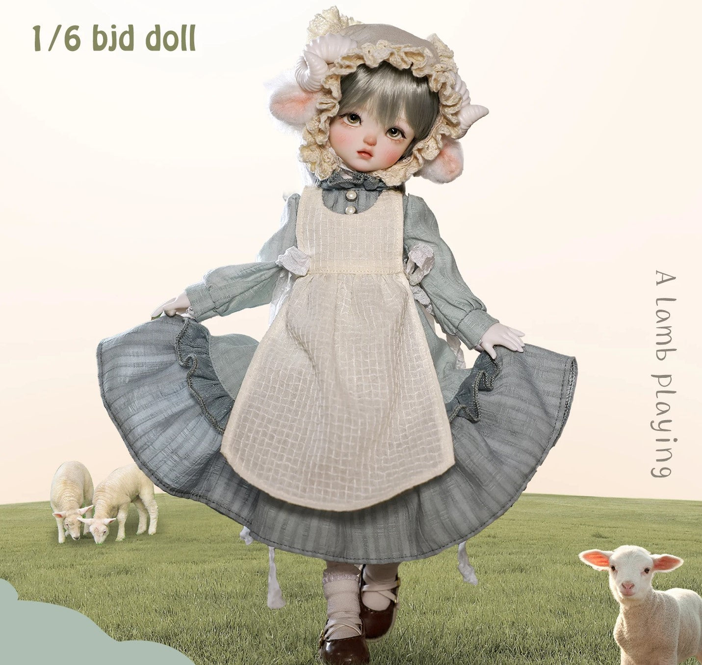 1/6 bjd doll 28cm, Damita, full set - cutebjddolls
