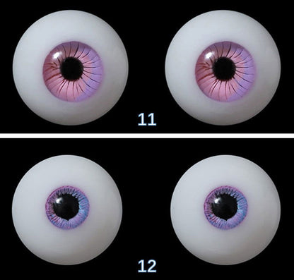 BJD doll resin eyes, glass eyes, 8mm/10mm/12mm/14mm/16mm/18mm, 26 different types, handmade, free shipping - cutebjddolls