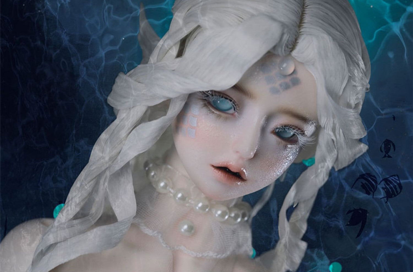 1/3 bjd doll 69cm, Mermaid Hera, full set - cutebjddolls