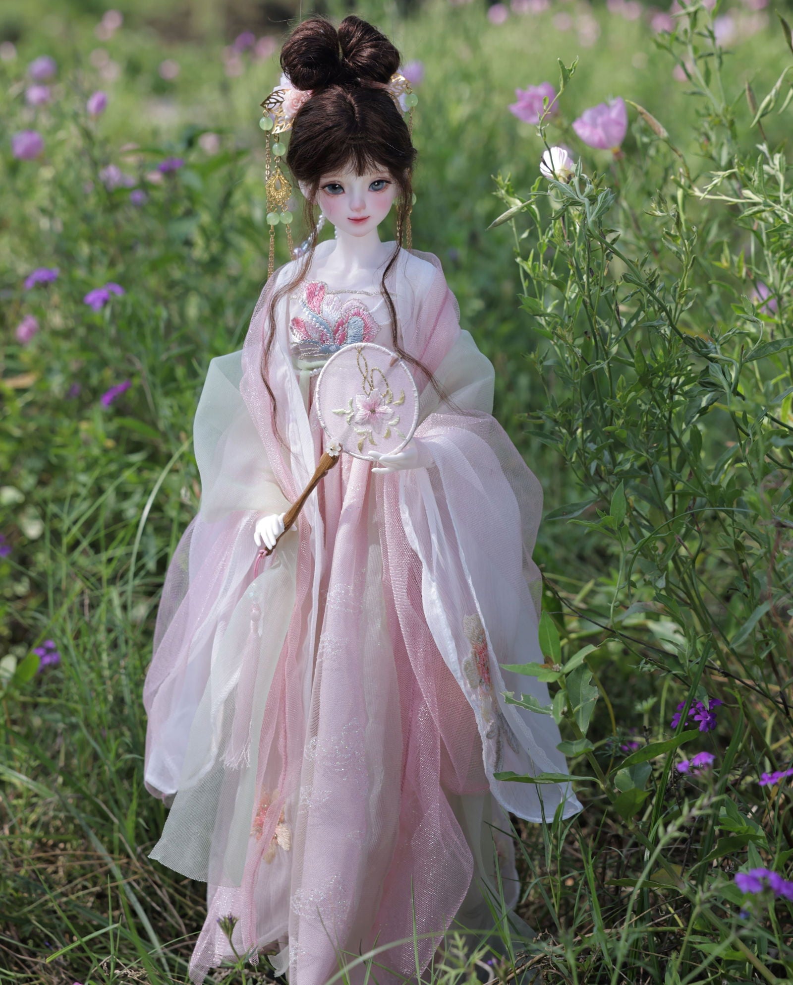 1/4 bjd doll 46cm, Rapunzel, full set - cutebjddolls