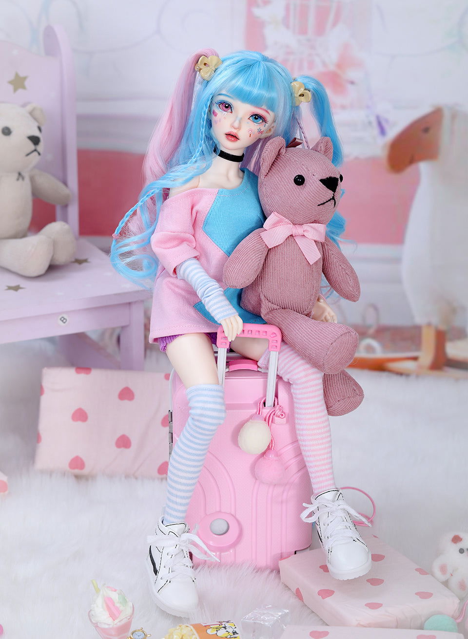 1/4 bjd doll 47cm, Miyn, full set - cutebjddolls