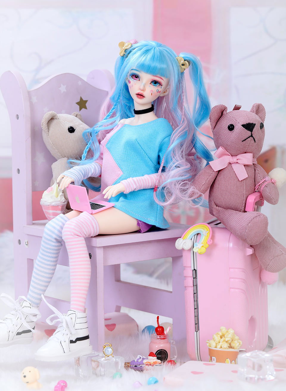 1/4 bjd doll 47cm, Miyn, full set - cutebjddolls