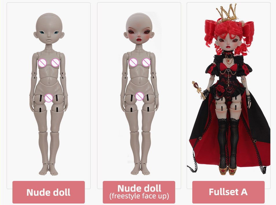 1/6 bjd doll 33cm, Heart, full set - cutebjddolls