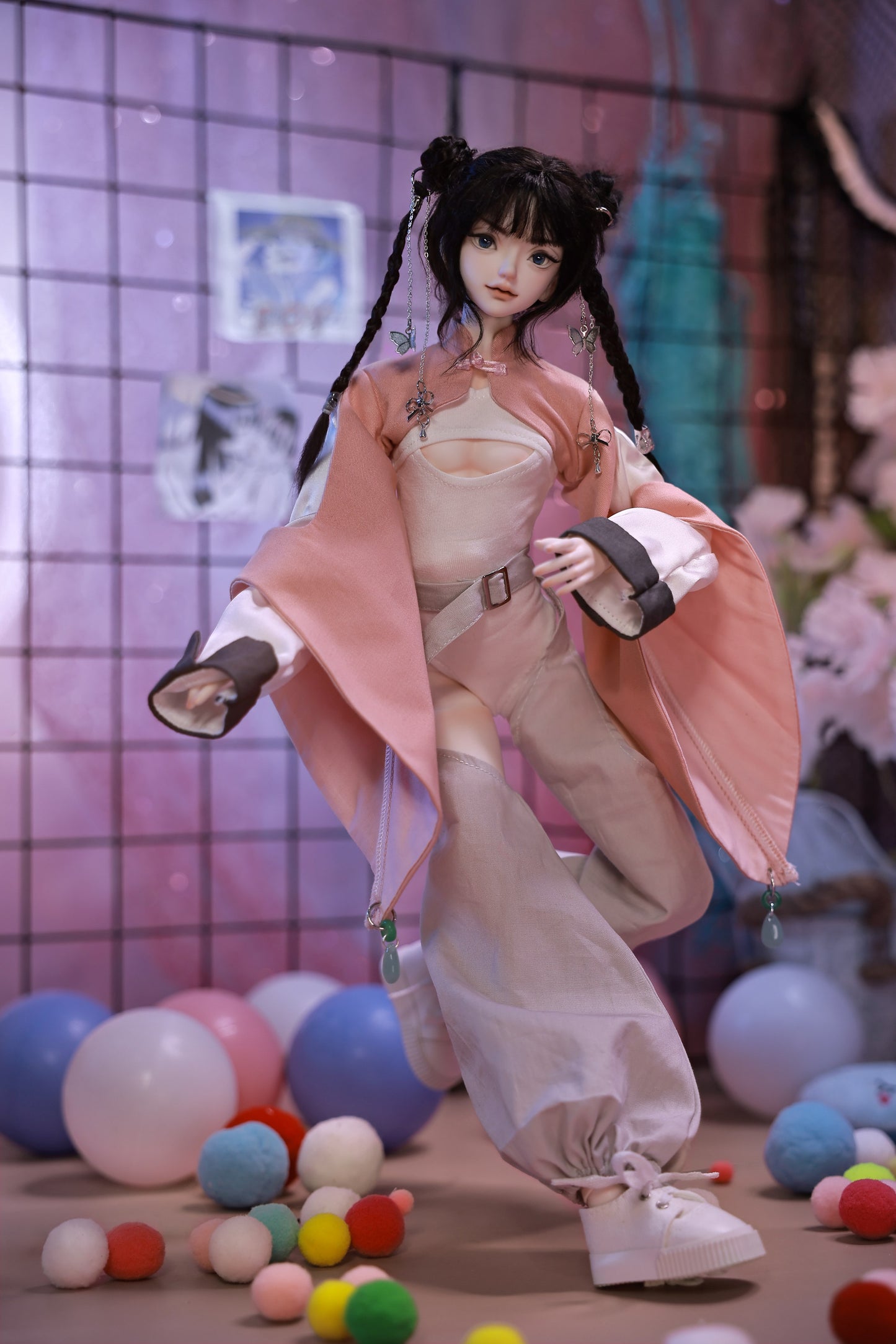 1/4 bjd doll 45cm, Bast, full set