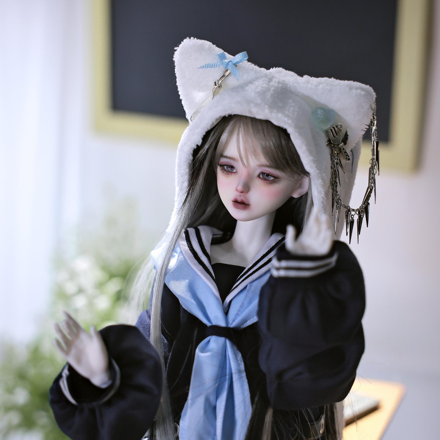 1/4 bjd doll 44cm, Moko, full set